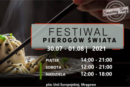 Mrągowo Wydarzenie Festiwal Festiwal Pierogów Świata w Mrągowie 30.07-01.08
