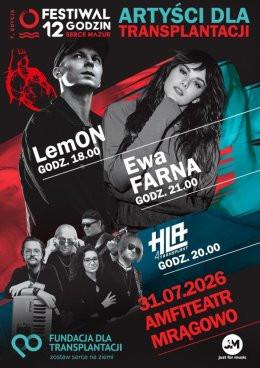 Mrągowo Wydarzenie Festiwal LemON & Ewa Farna + HLA 4Transplant